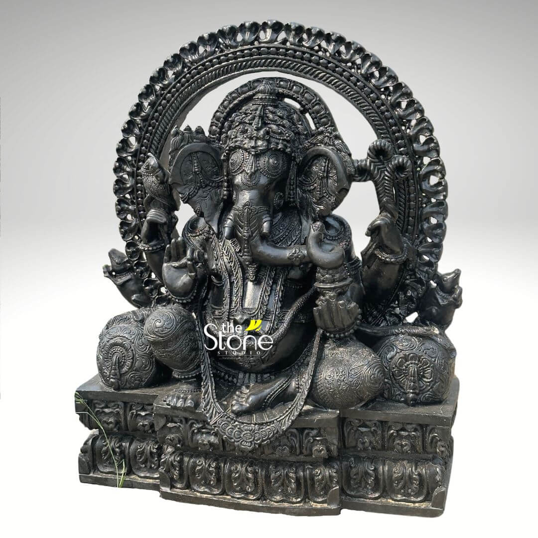 36” Large Sitting Lord Ganapati Statue