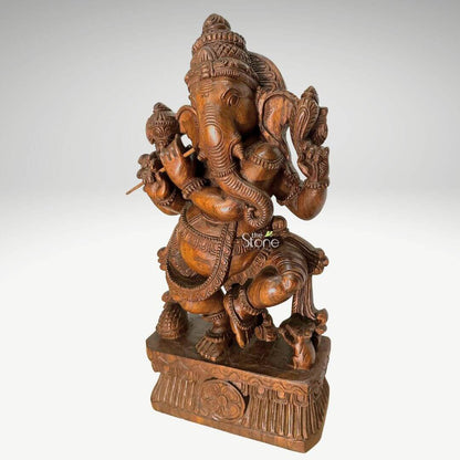 Ganesha Wood Statue 24″