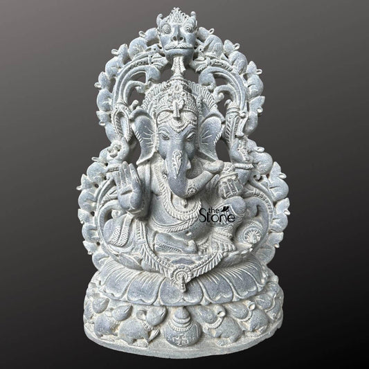 Lord Ganesha Granite Sculpture 2ft