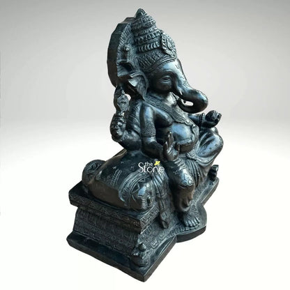Singhasan Ganesha Statue 18″