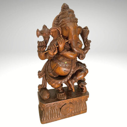 Ganesha Wood Statue 24″