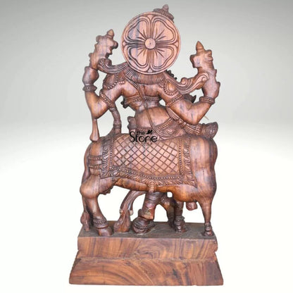 Lord Krishna Wooden Statue 36″