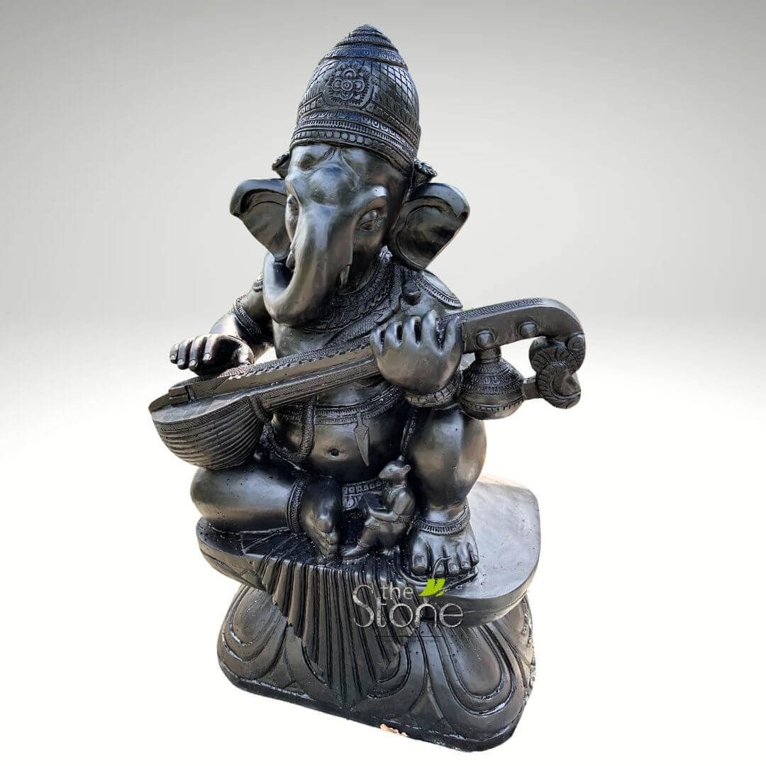 Ganesha Playing Sitar Statue 5ft