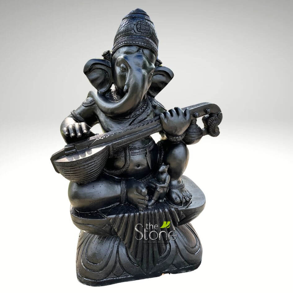 Ganesha Playing Sitar Statue 5ft