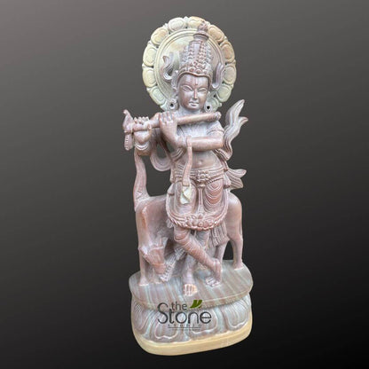 Krishna with Cow Gift Statue 12″