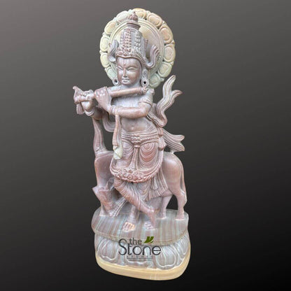 Krishna with Cow Gift Statue 12″