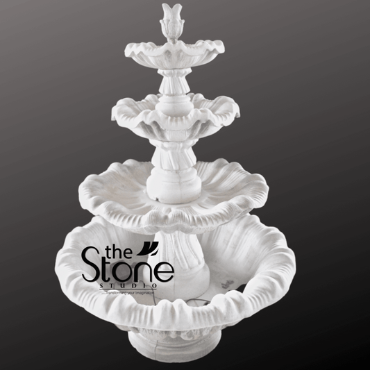 Marble Fountain with Four Layers 4ft