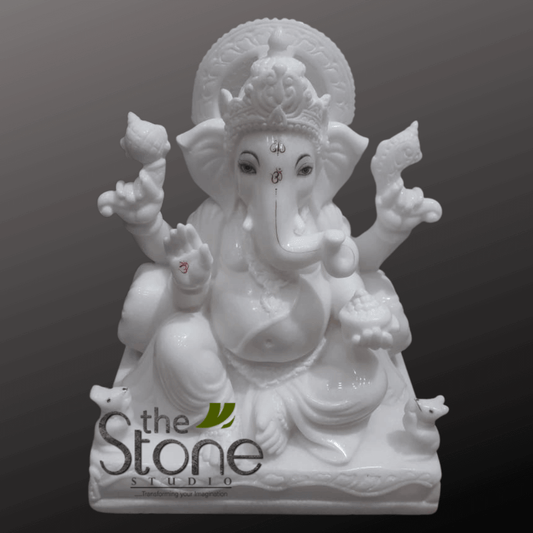 Marble Ganesh Murti 27″