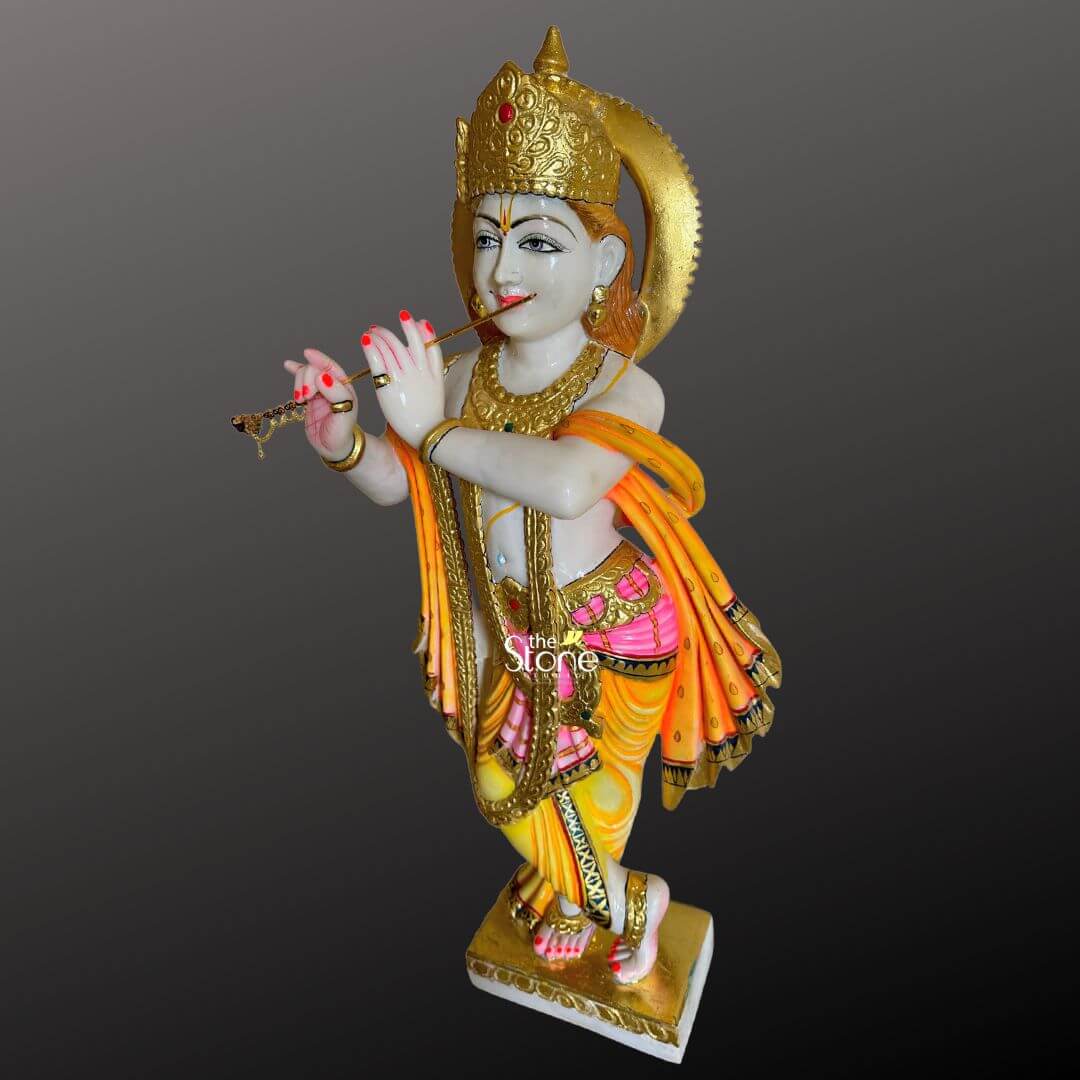 3 Feet Krishna Statue Marble