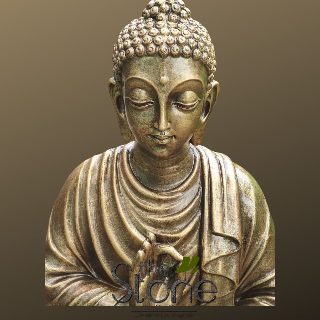 Metal Buddha 3ft