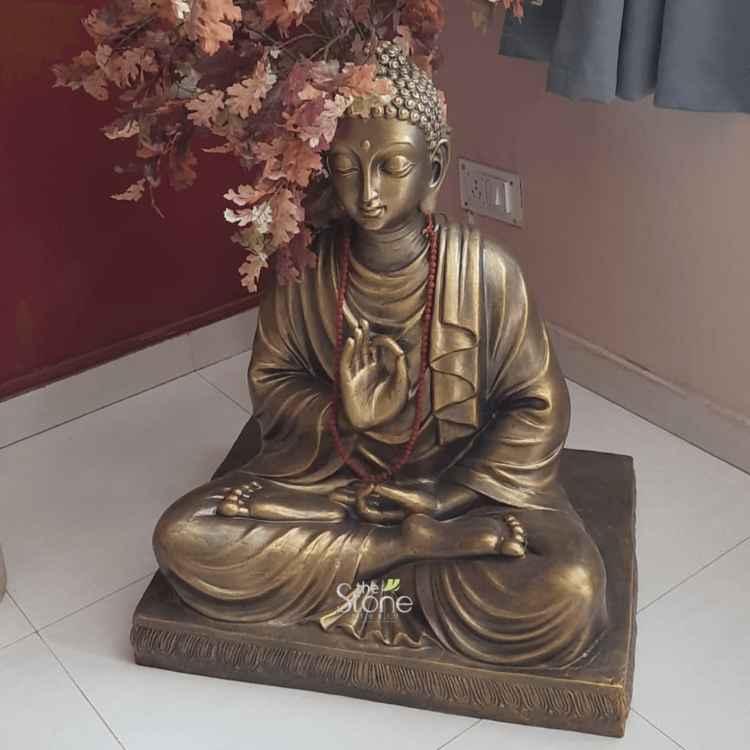 Metal Buddha 3ft