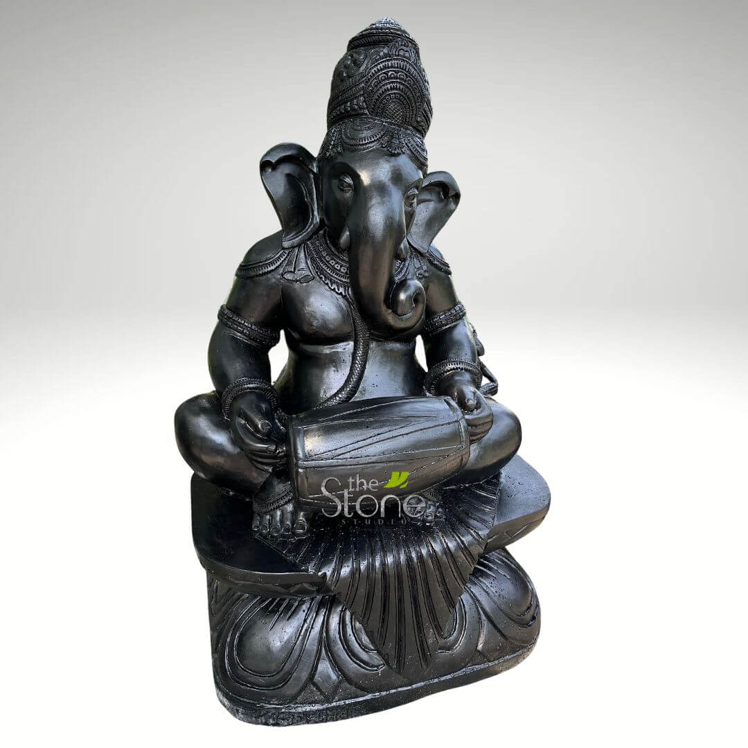 Dholak Ganesha Statue 5ft