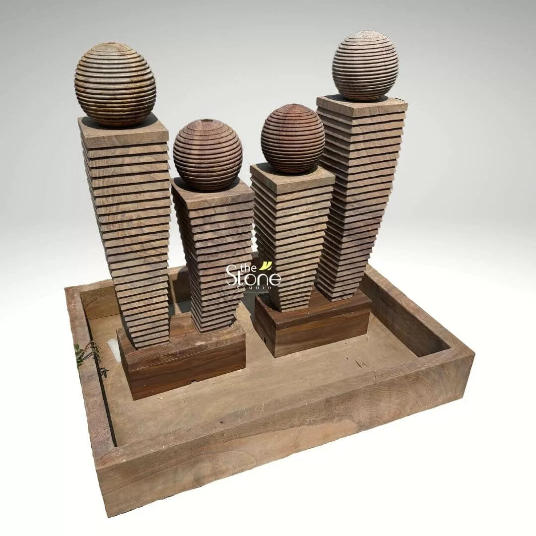 Four Pillar Garden Fountain 4ft