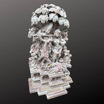 Radha Krishna Statues in Soap Stone 2ft