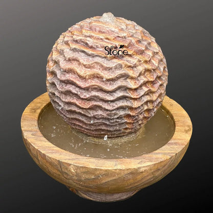 Stone Ball Water Fountain 20″