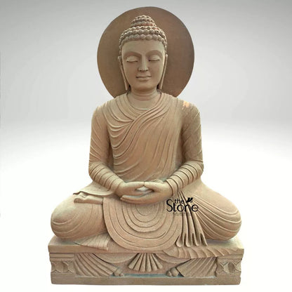 5 Feet Sandstone Buddha Statue
