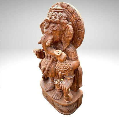 Standing Ganesha Sandstone Statue 4ft