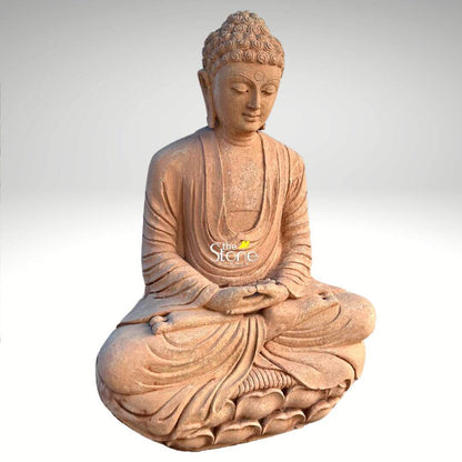 3 Feet Stone Buddha Statue