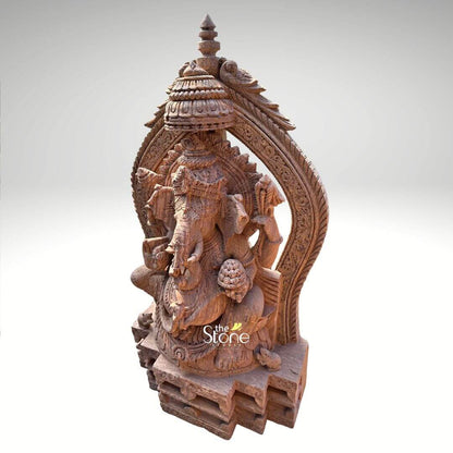 4.5 Feet Sandstone Ganesha Statue