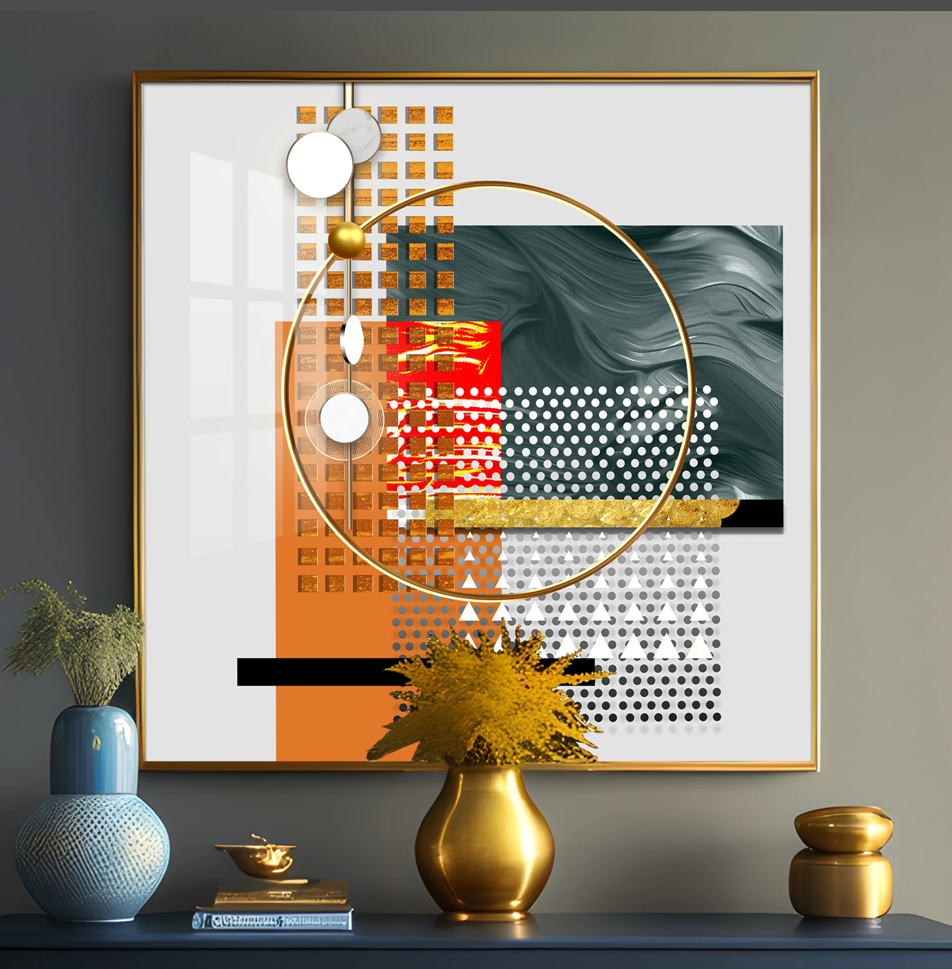 Multiple Figures Premium Acrylic Square Wall Art