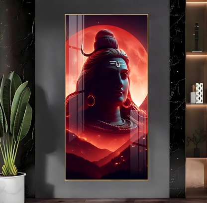 Adiyogi Premium Acrylic Vertical Wall Art