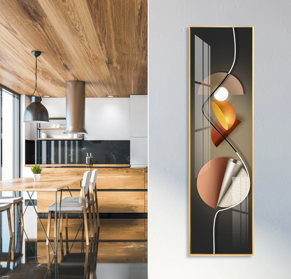 Abstract Geometrical Patterns Premium Acrylic Vertical Wall Art