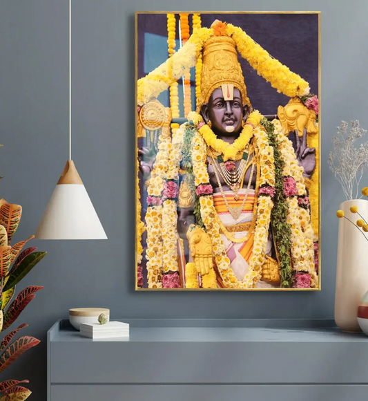 YF Eternal Lord Venkateshwara Acrylic Canvas Painting