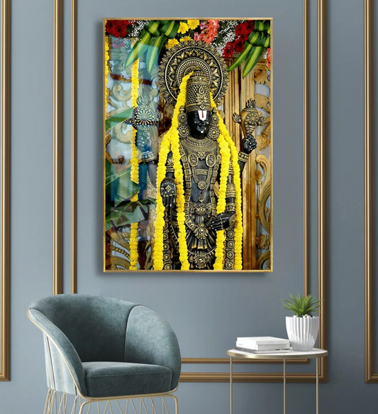 YF Lord Govinda Venkateshwara Acrylic Painting