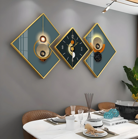 Abstract Patterns Premium Acrylic Wall Clock