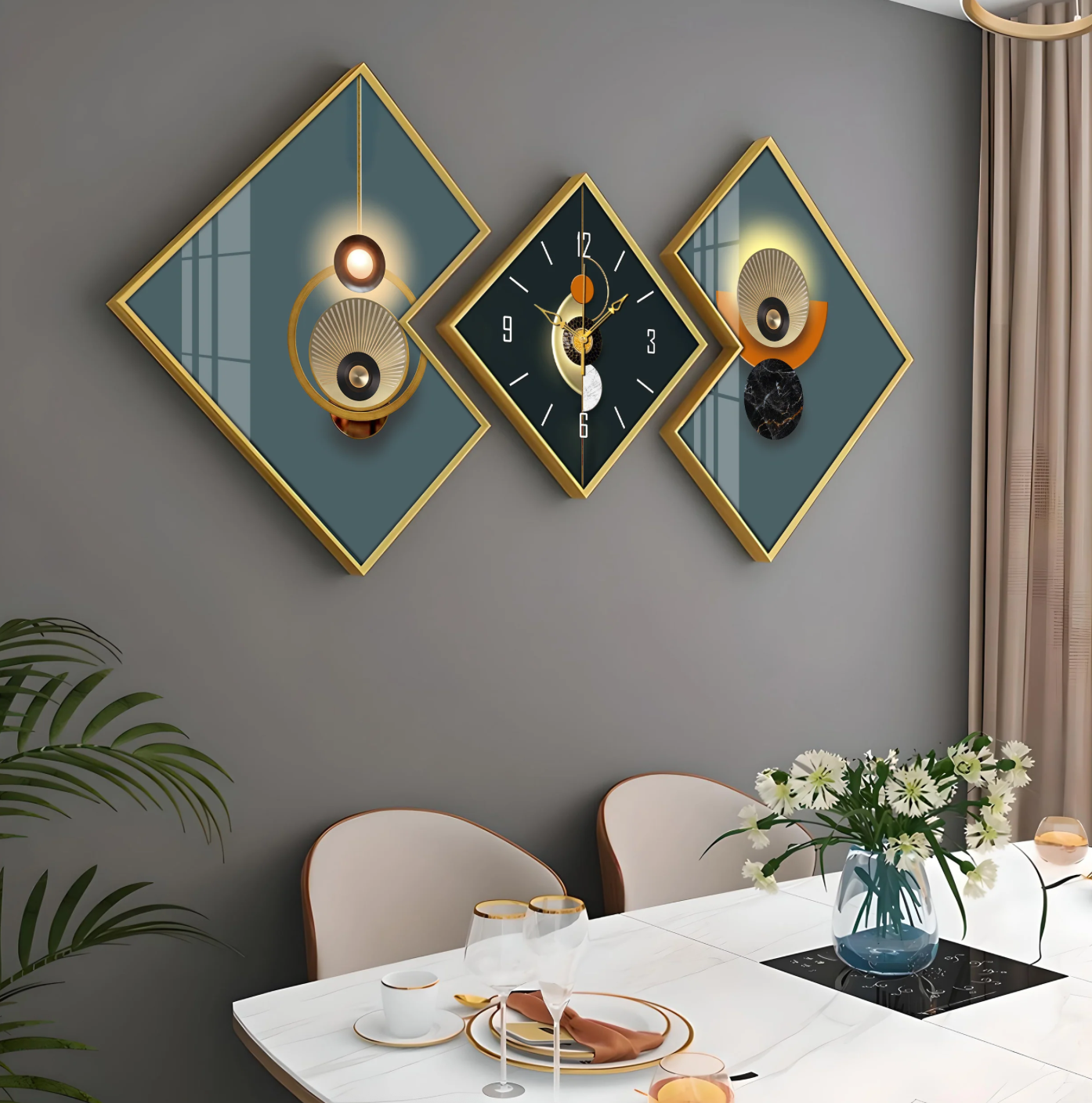 Abstract Patterns Premium Acrylic Wall Clock
