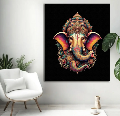 YF Modern Abstract Ganesha Painting