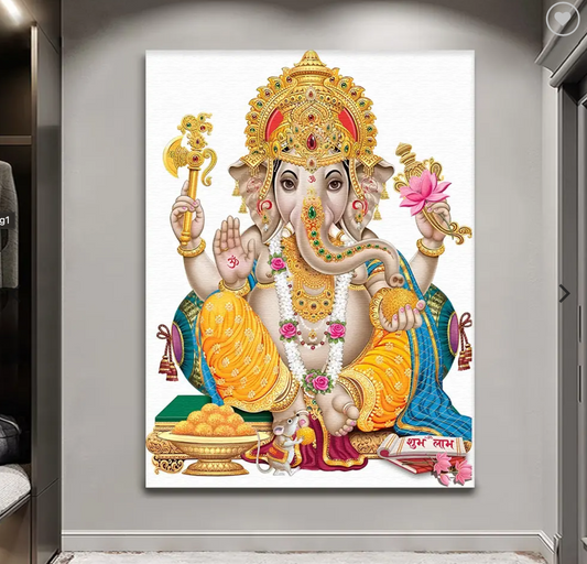 YF Traditional Ethnic Ganesha Painting