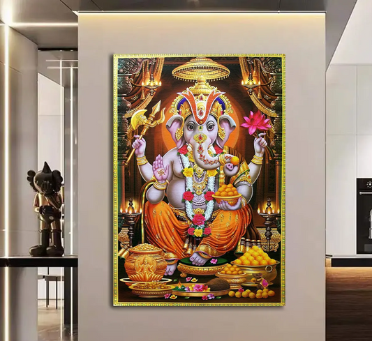 YF Traditional Ganesha Painting of Wall Decor
