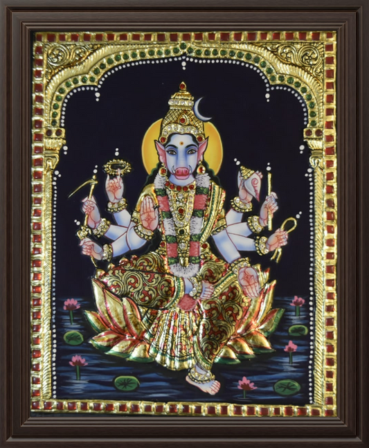 ATP Varaha Roopa Flat Tanjore Painting