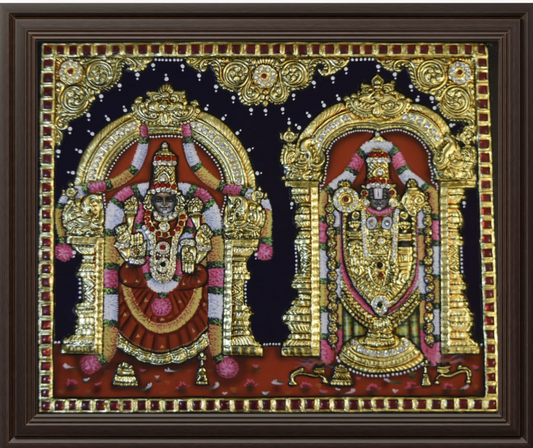 ATP Srinivasa Padmavathi Flat Tanjore Painting