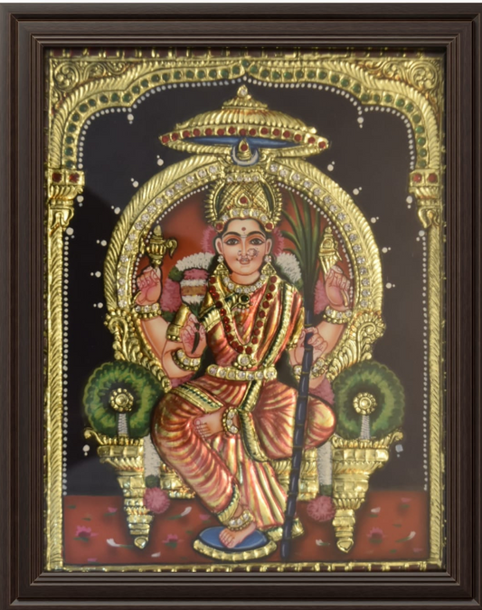 ATP Lalitha Devi Flat Tanjore Painting