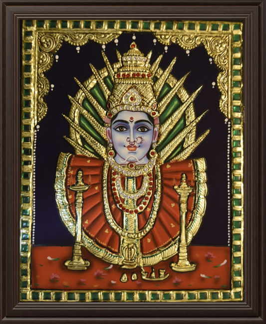 ATP Renuka Yallamma Flat Tanjore Painting
