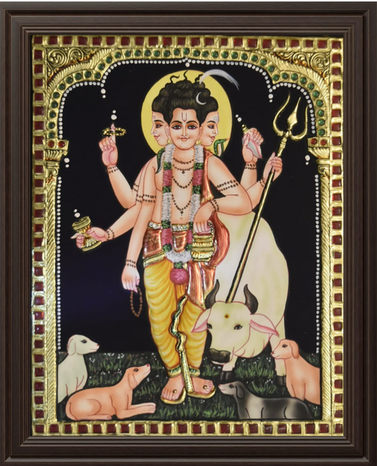 ATP Dhattatreya Flat Tanjore Painting
