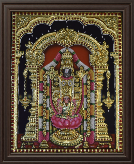 ATP Balaji Flat Tanjore Painting