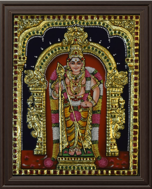 ATP Murugan Flat Tanjore Painting