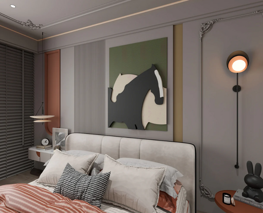 AWA - 2 horse 3D Wall Art