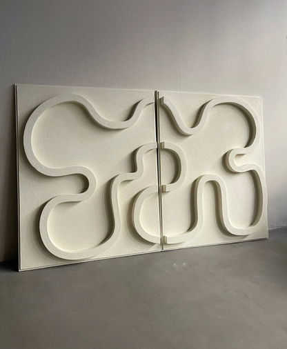AWA - 3D Abstract Relief Wall Art (Set of 2)