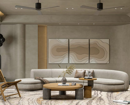 AWA - 3D Abstract Relief Wall Art – Home Decor Sculpture( set of 3)