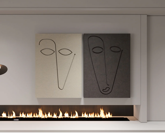 AWA - 3D Abstract Wall Art – Home Decor Sculpture - (Set of 2) (Copy)