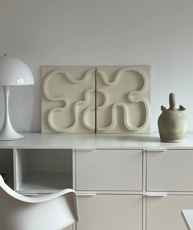 AWA - 3D Abstract Relief Wall Art (Set of 2)