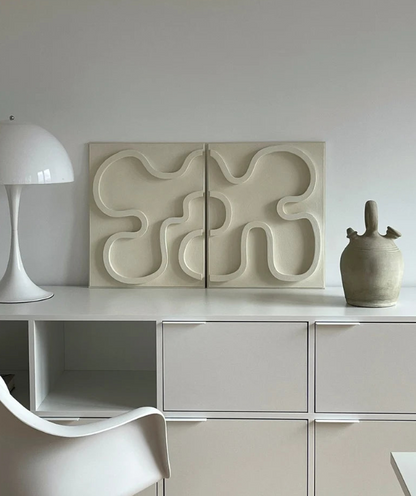AWA - 3D Abstract Relief Wall Art (Set of 2)