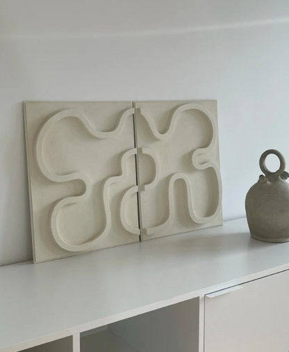 AWA - 3D Abstract Relief Wall Art (Set of 2)
