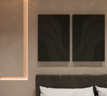 AWA - 3D Abstract Wall Art - (Set of 2)