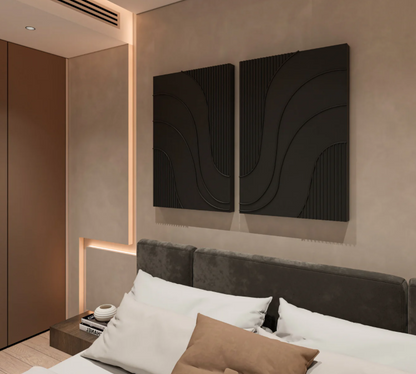 AWA - 3D Abstract Wall Art - (Set of 2)