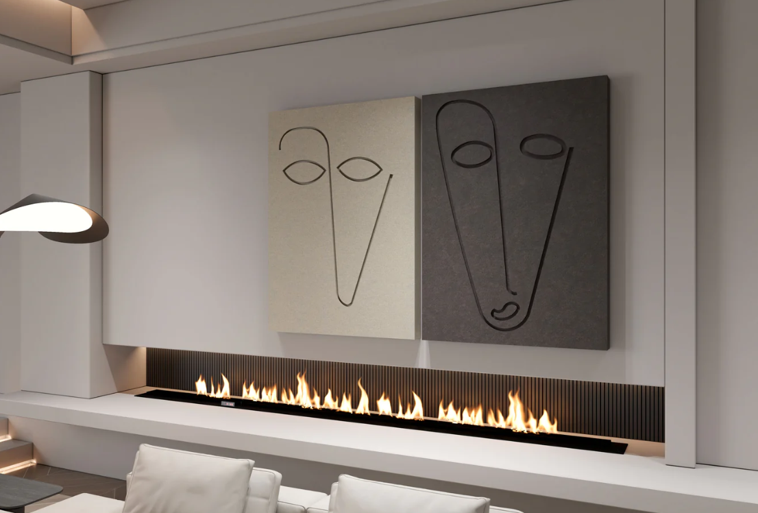 AWA - 3D Abstract Wall Art – Home Decor Sculpture - (Set of 2) (Copy)